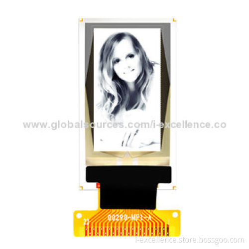 0.96-inch Grayscale OLED Display Module with 64 x 128 Dots and Monochrome White Display
